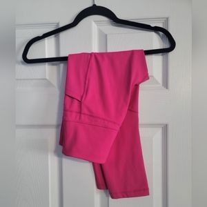 Zyia Active Party Pink Light n Tight Hi-Rise Capri 20" Size 6-8 Med